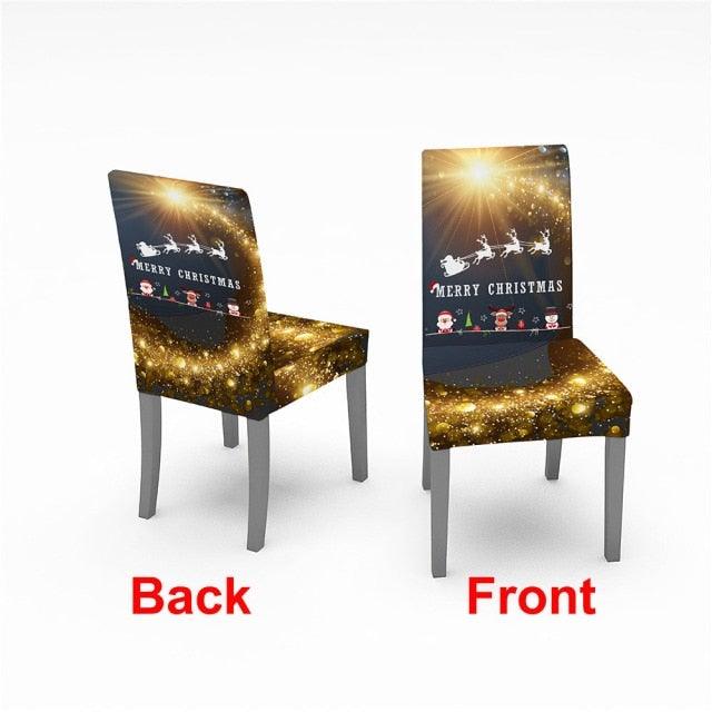 Christmas Chair Cover Stretch Spandex