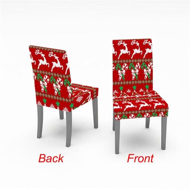 Christmas Chair Cover Stretch Spandex