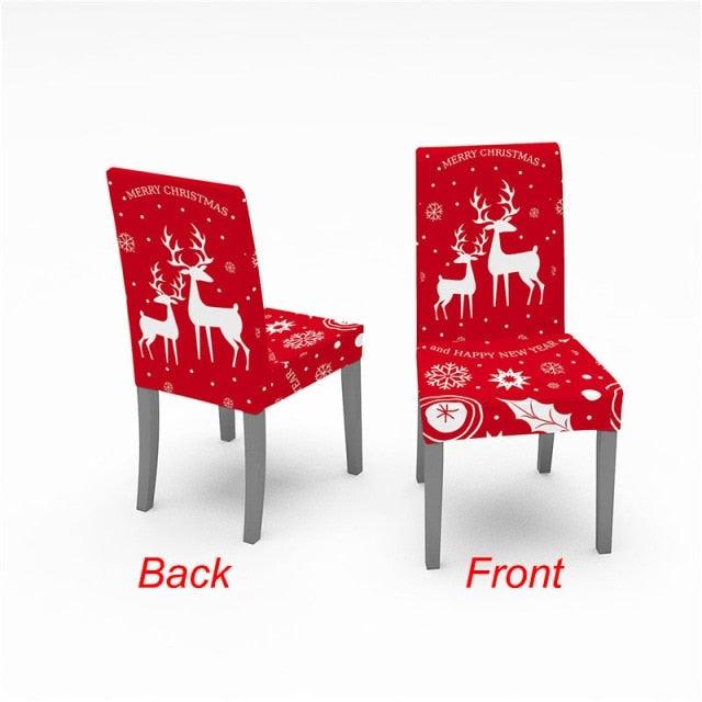 Christmas Chair Cover Stretch Spandex