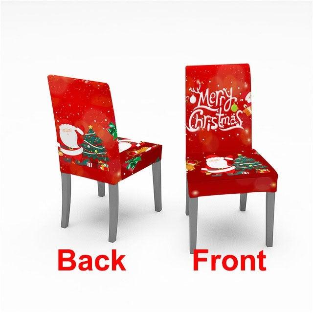 Christmas Chair Cover Stretch Spandex