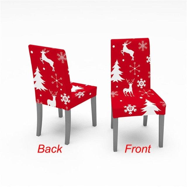 Christmas Chair Cover Stretch Spandex