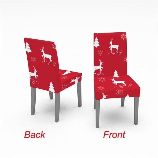 Christmas Chair Cover Stretch Spandex