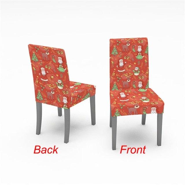 Christmas Chair Cover Stretch Spandex