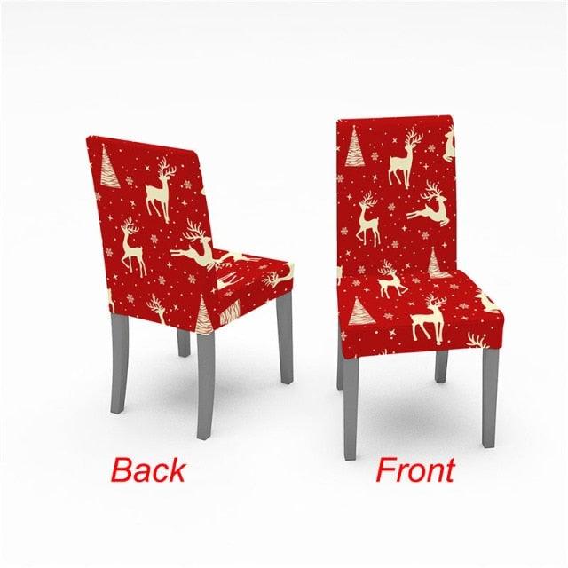 Christmas Chair Cover Stretch Spandex