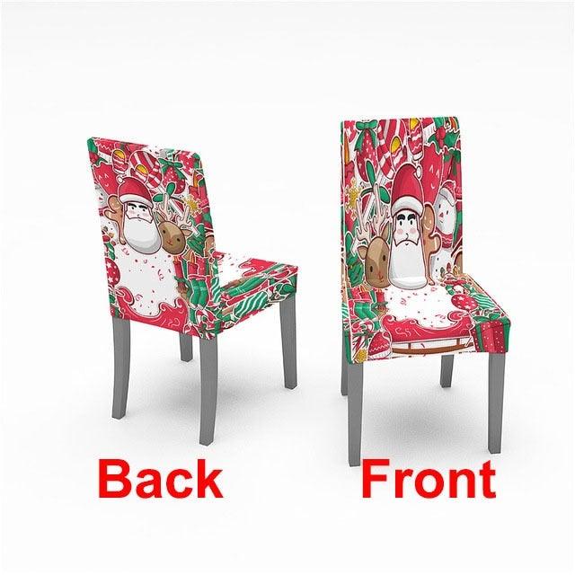 Christmas Chair Cover Stretch Spandex