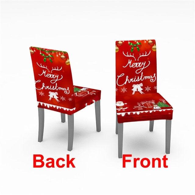 Christmas Chair Cover Stretch Spandex