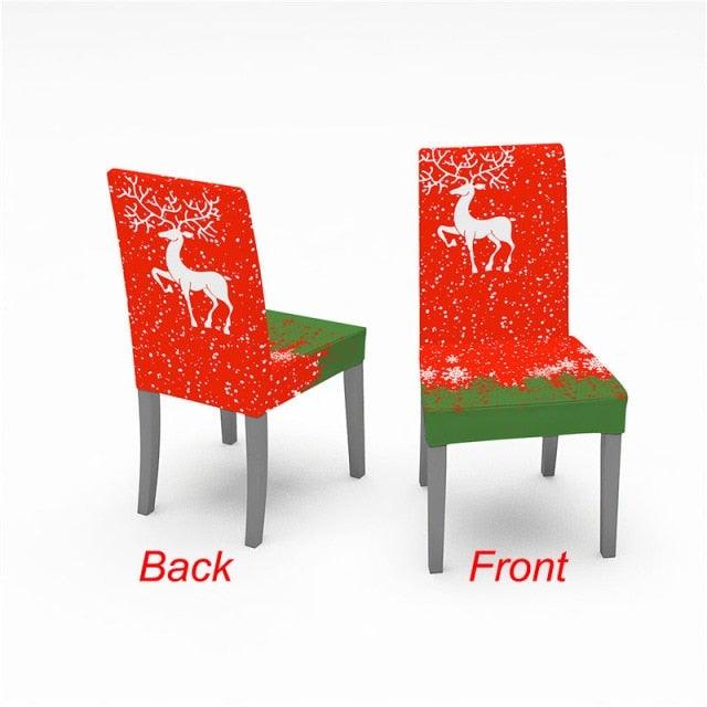 Christmas Chair Cover Stretch Spandex