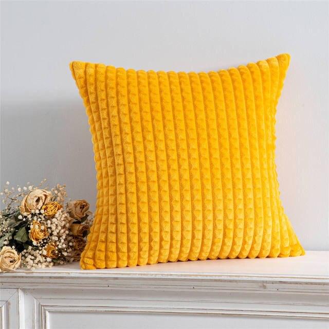 Cushion Cover Solid Colorful Throw Pillow Cases