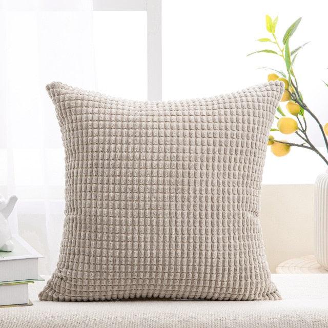 Cushion Cover Solid Colorful Throw Pillow Cases