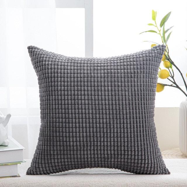Cushion Cover Solid Colorful Throw Pillow Cases