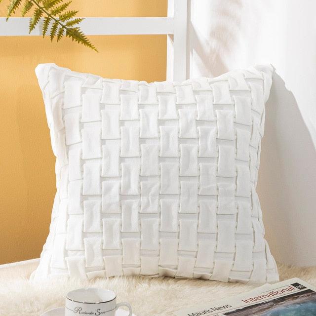 Cushion Cover Solid Colorful Throw Pillow Cases