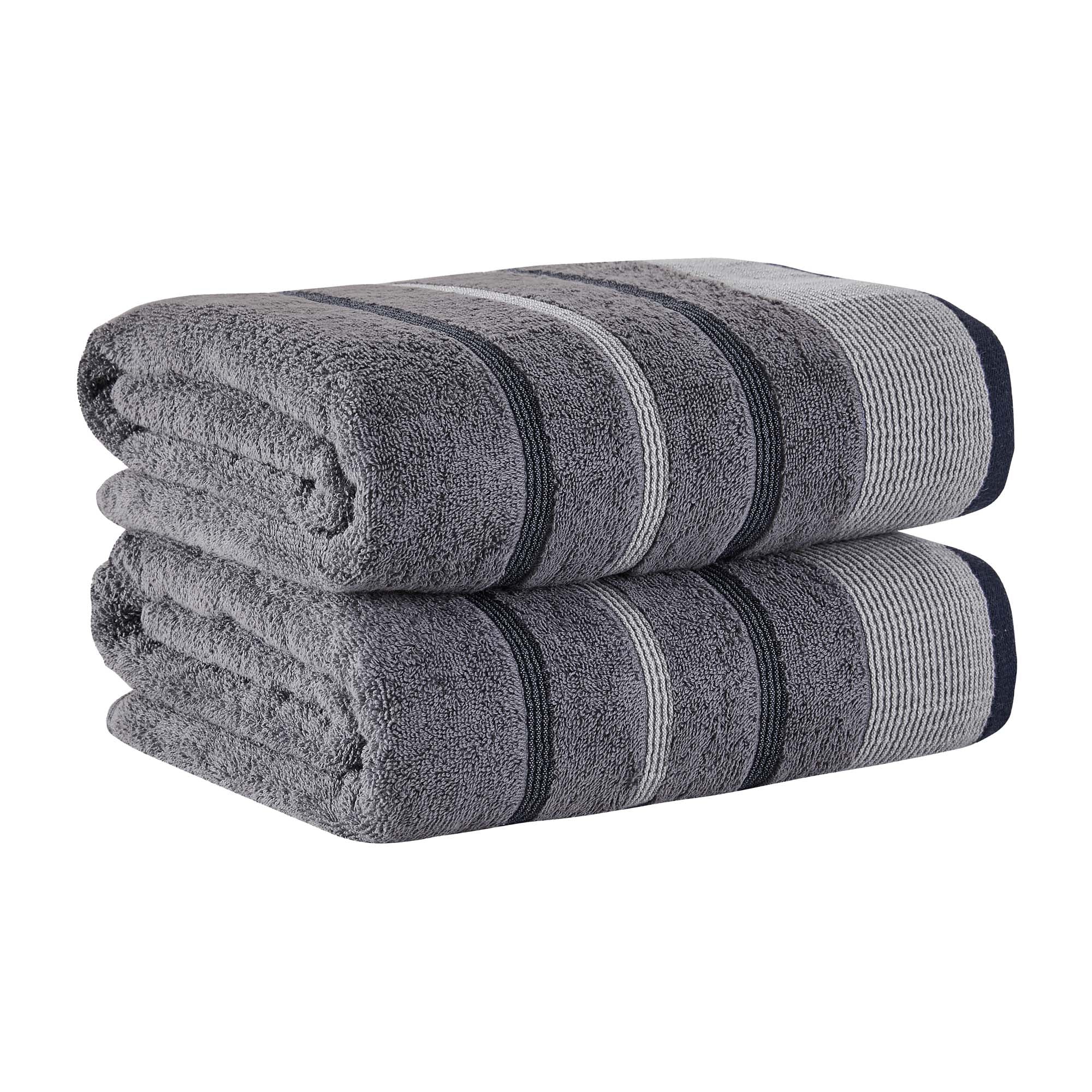 Decorative Cotton Stripe Bath Towel Set