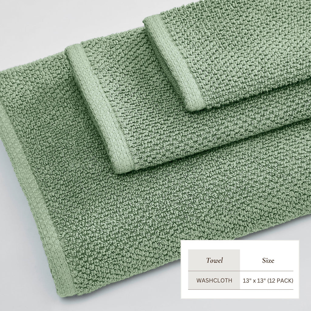 Cotton Textured Bath Towel Set