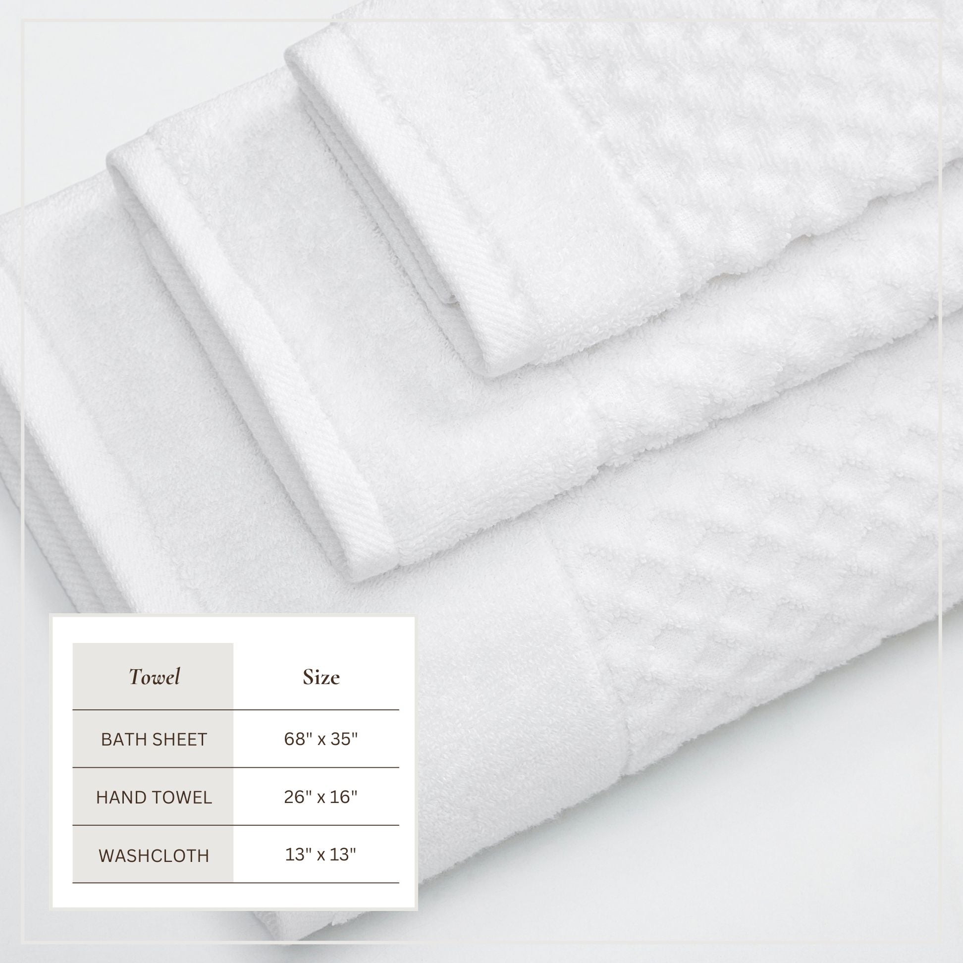 Cotton Diamond Waffle Weave Bath Towel Set