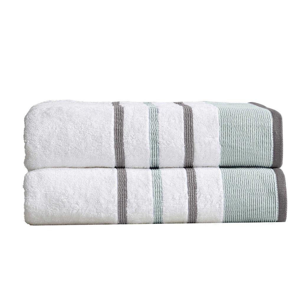 Decorative Cotton Stripe Bath Towel Set