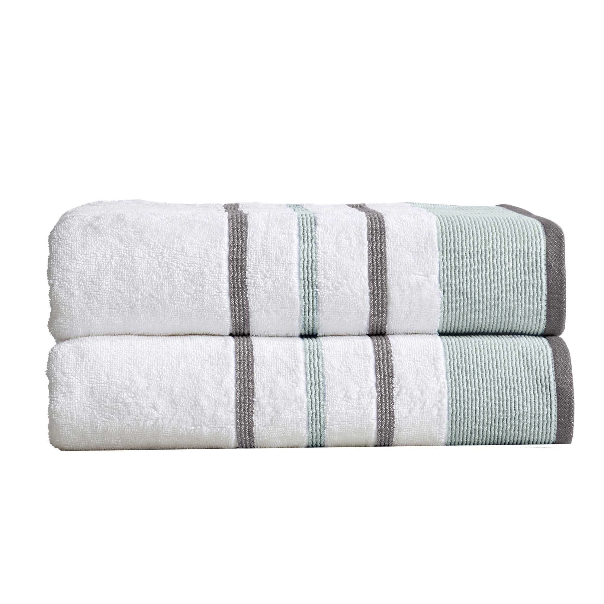 Decorative Cotton Stripe Bath Towel Set