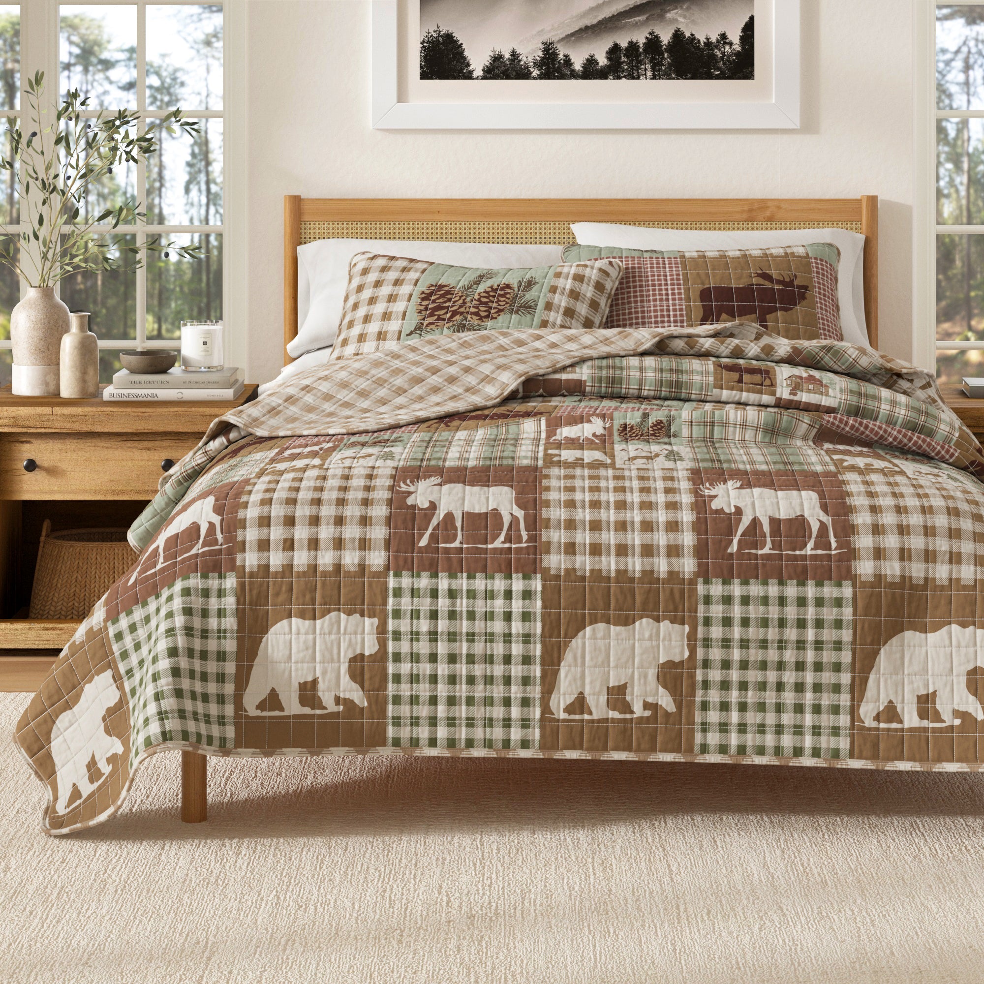 Rustic Landscape Quilt Set