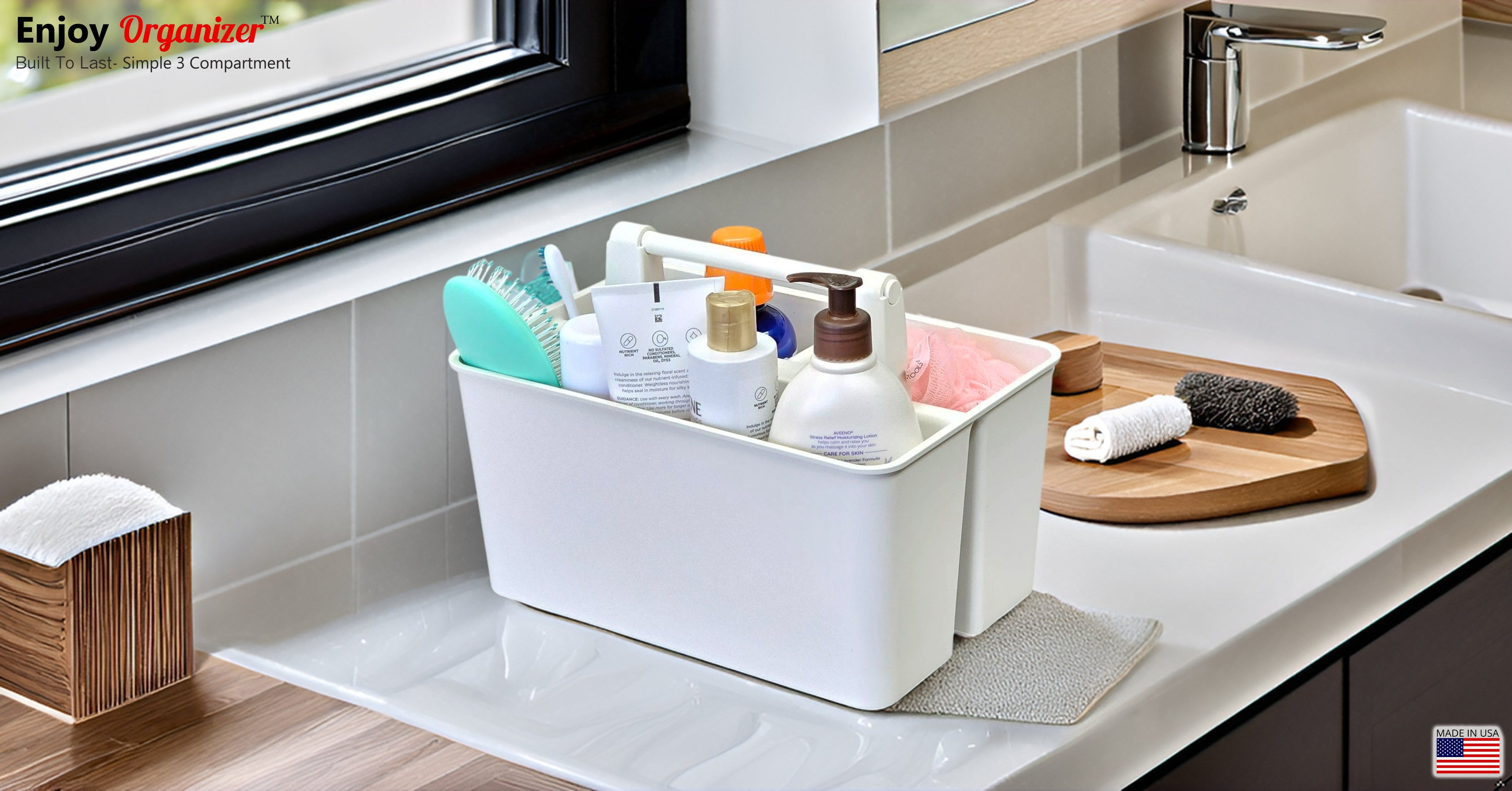 Enjoy Organizer-Shower Caddy Organizer with Handle