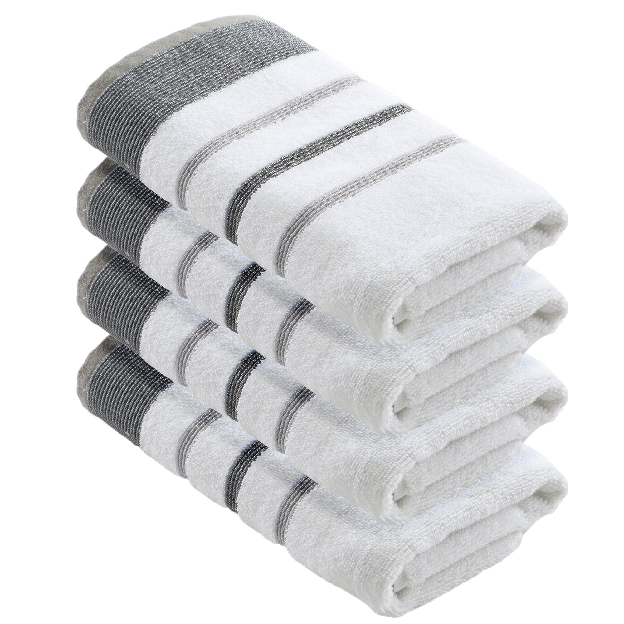 Decorative Cotton Stripe Bath Towel Set