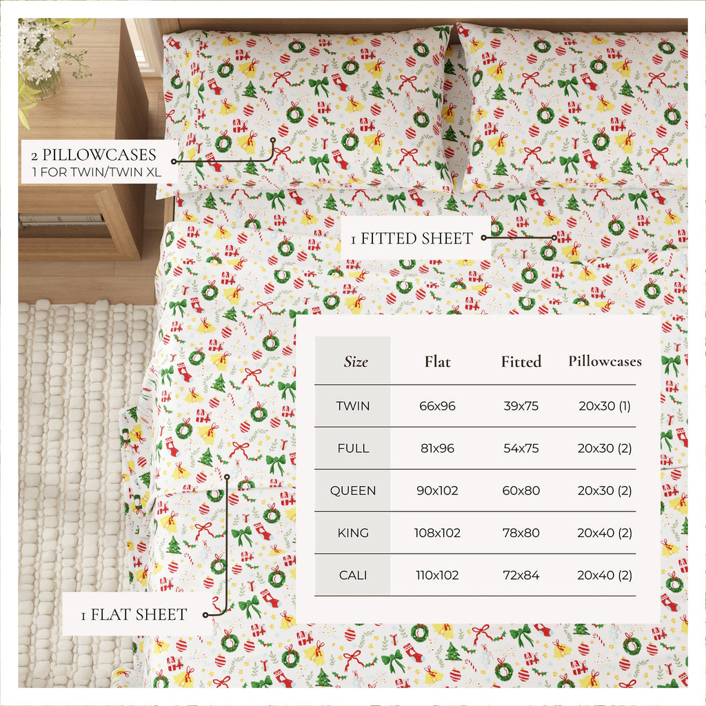 Turkish Cotton Christmas Flannel Sheet