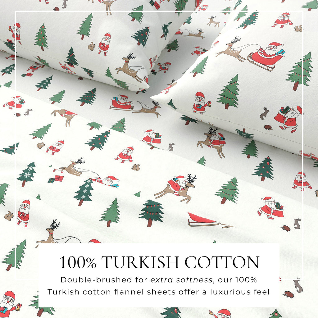 Turkish Cotton Christmas Flannel Sheet
