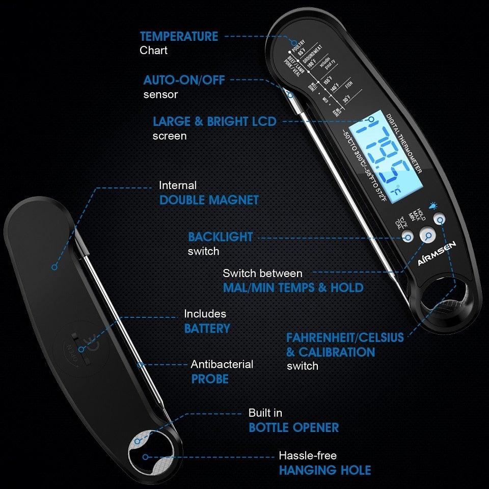 Food Kitchen Thermometer For Barbecue Grill