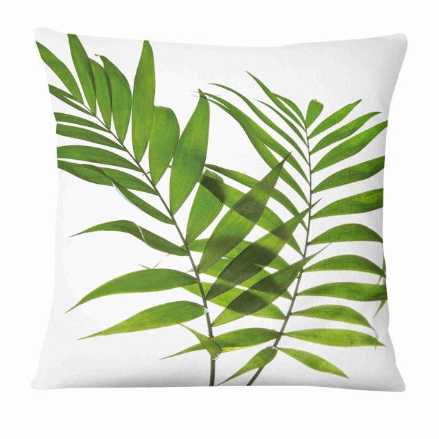 Fresh Green Leaves Digital Printed Pillowcase