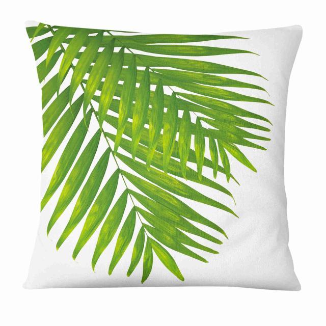 Fresh Green Leaves Digital Printed Pillowcase