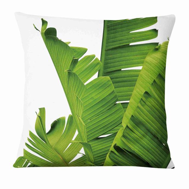 Fresh Green Leaves Digital Printed Pillowcase