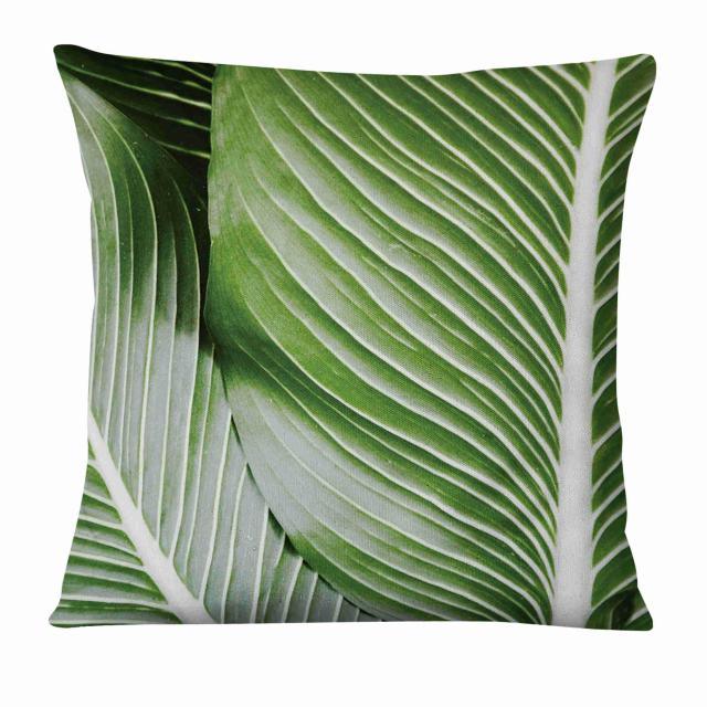 Fresh Green Leaves Digital Printed Pillowcase