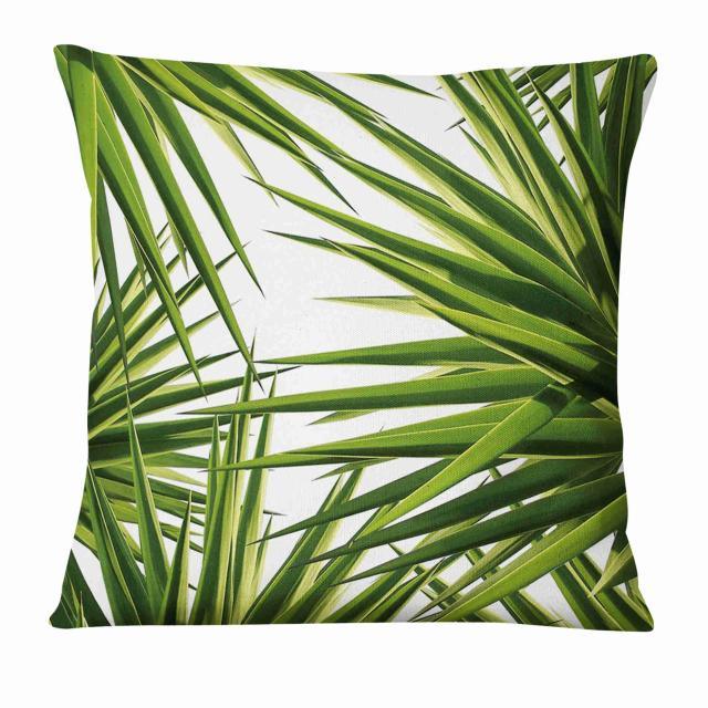 Fresh Green Leaves Digital Printed Pillowcase