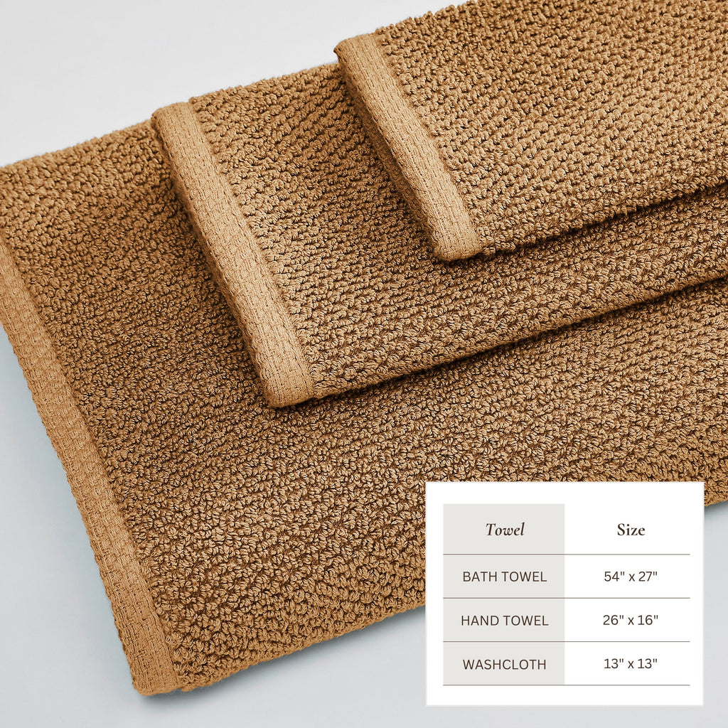 Cotton Textured Bath Towel Set