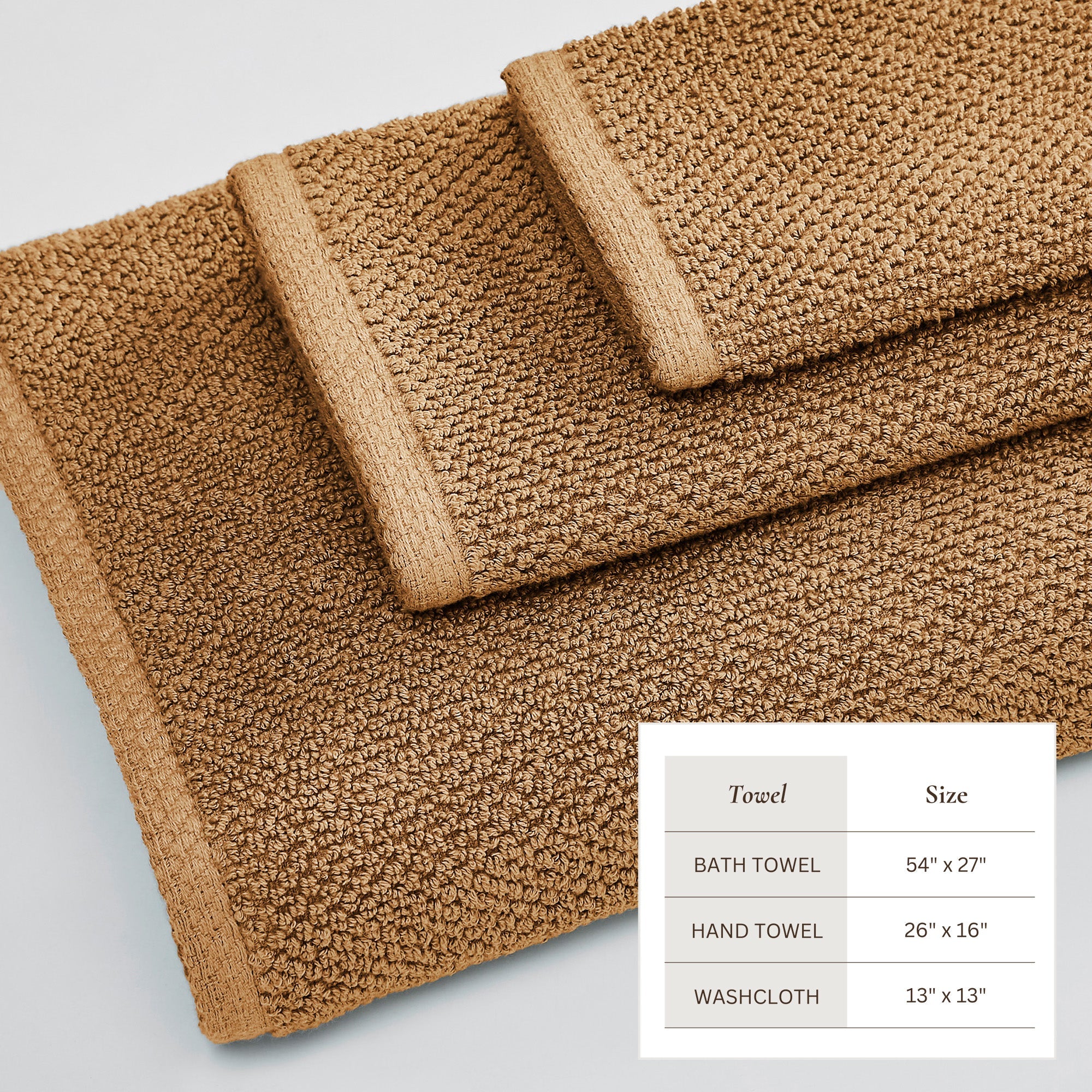 Cotton Textured Bath Towel Set