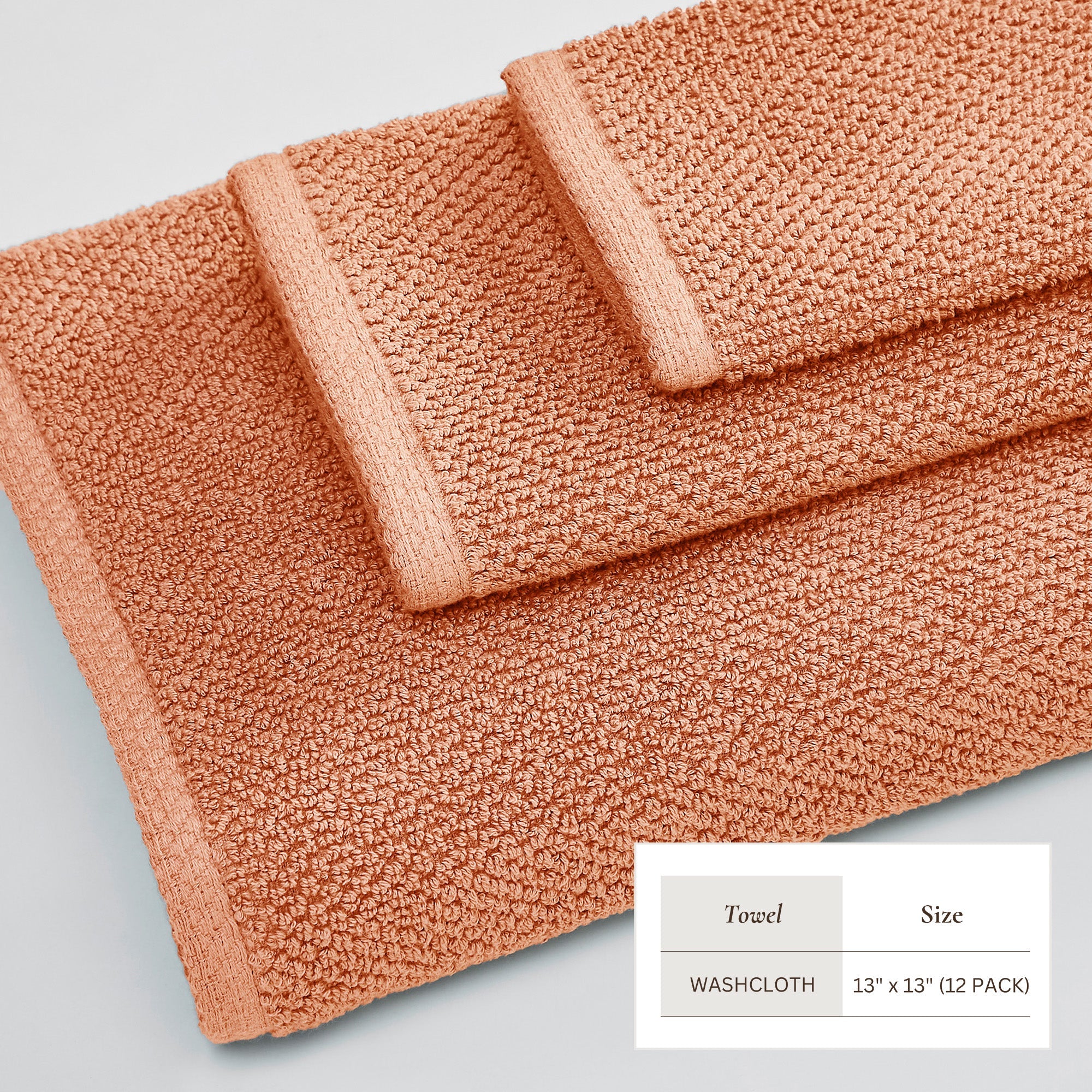 Cotton Textured Bath Towel Set