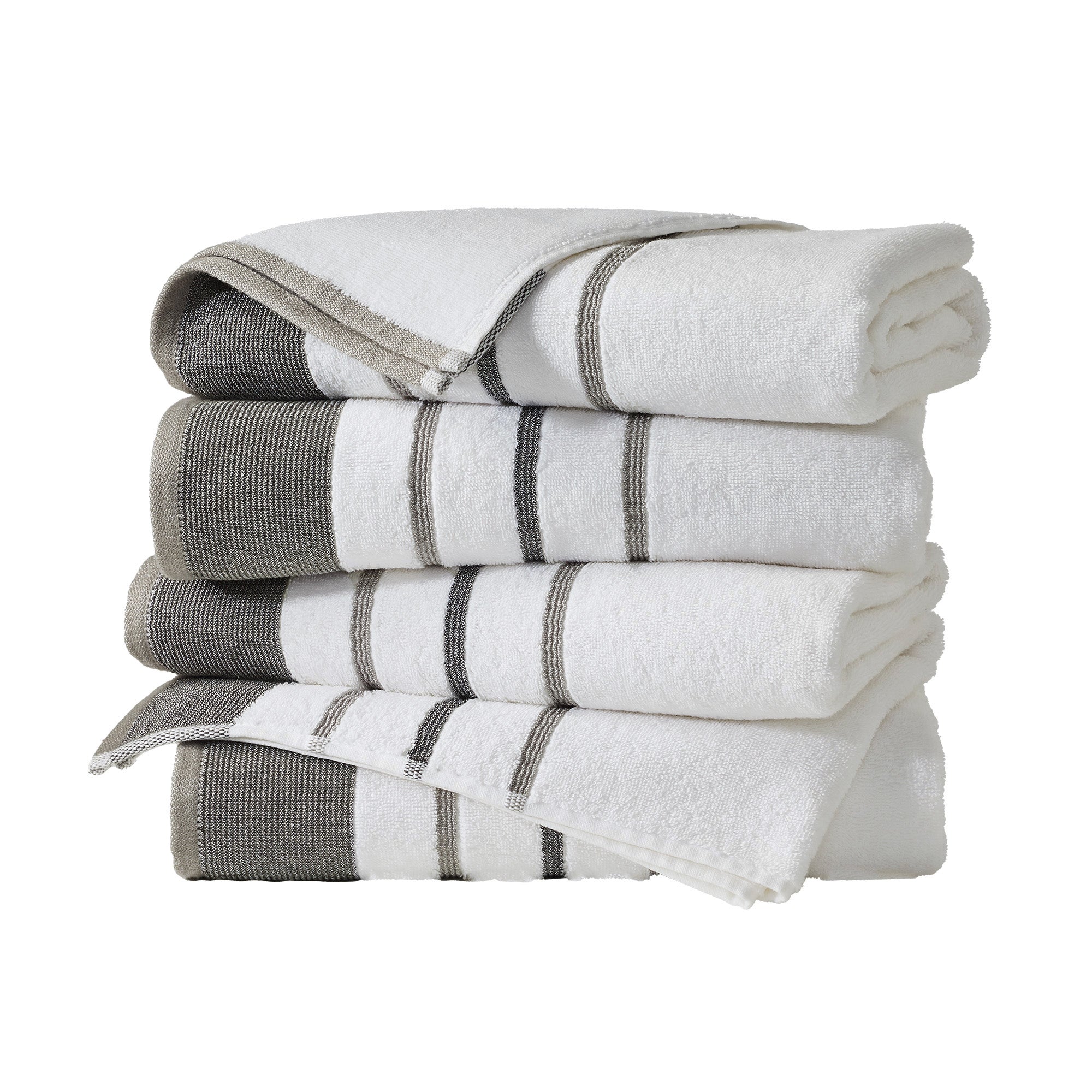 Decorative Cotton Stripe Bath Towel Set