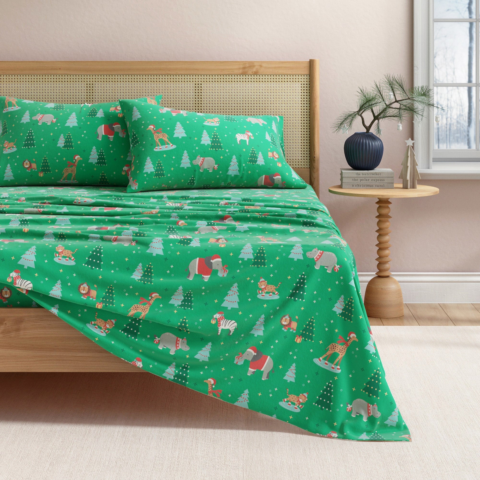 Turkish Cotton Christmas Flannel Sheet