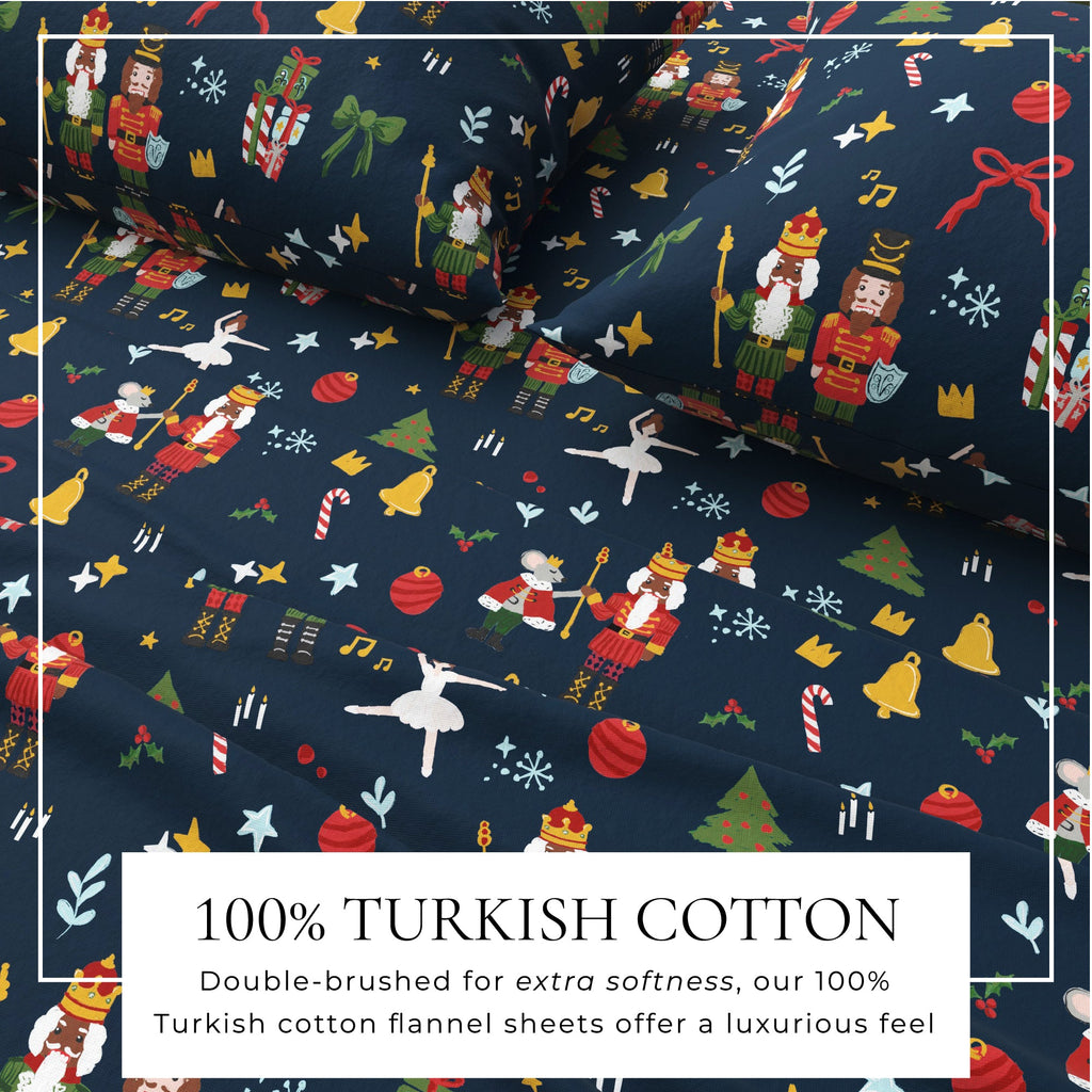 Turkish Cotton Christmas Flannel Sheet