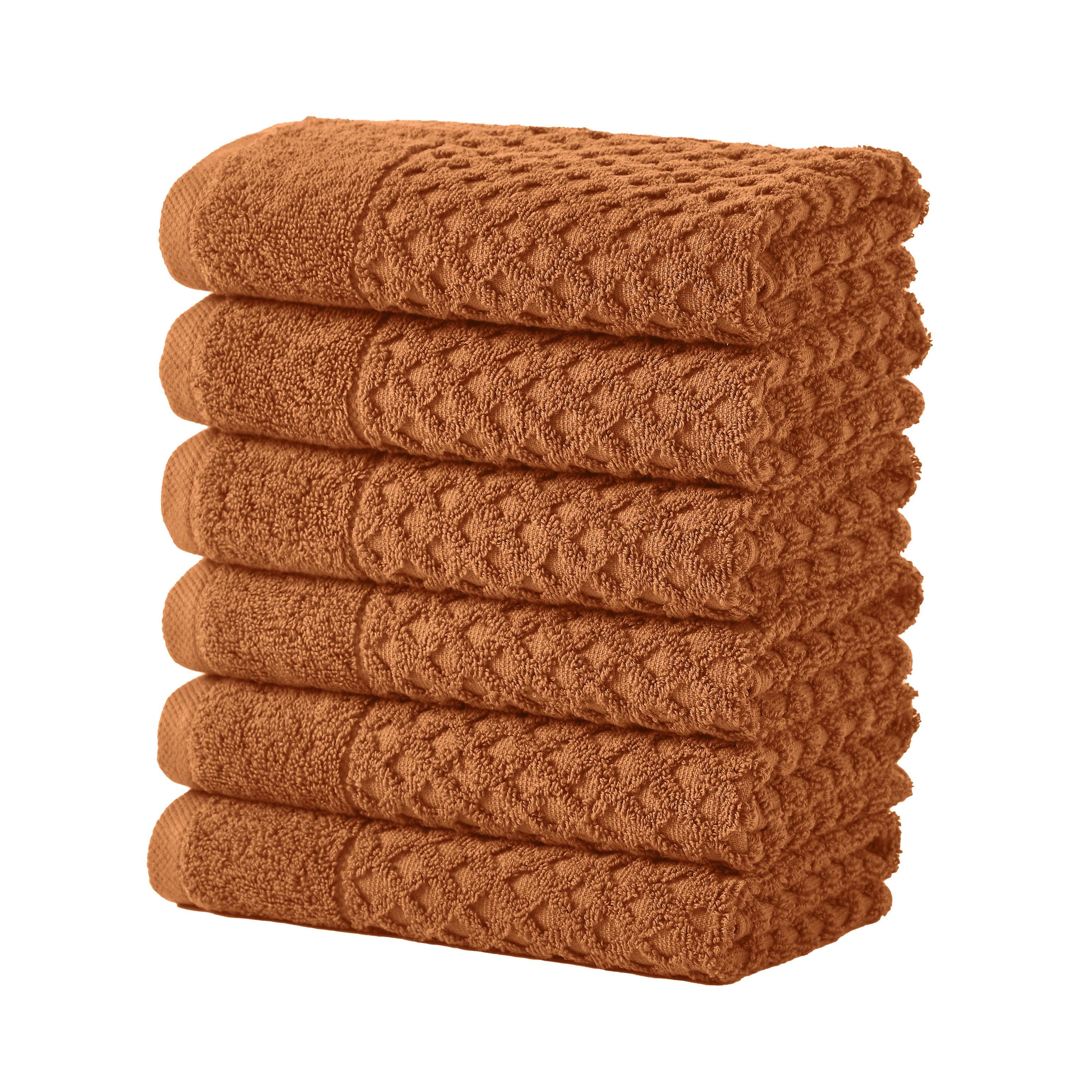 Cotton Diamond Waffle Weave Bath Towel Set