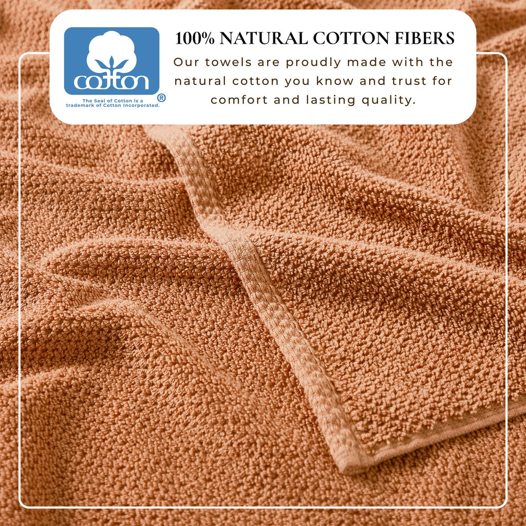 Cotton Textured Bath Towel Set