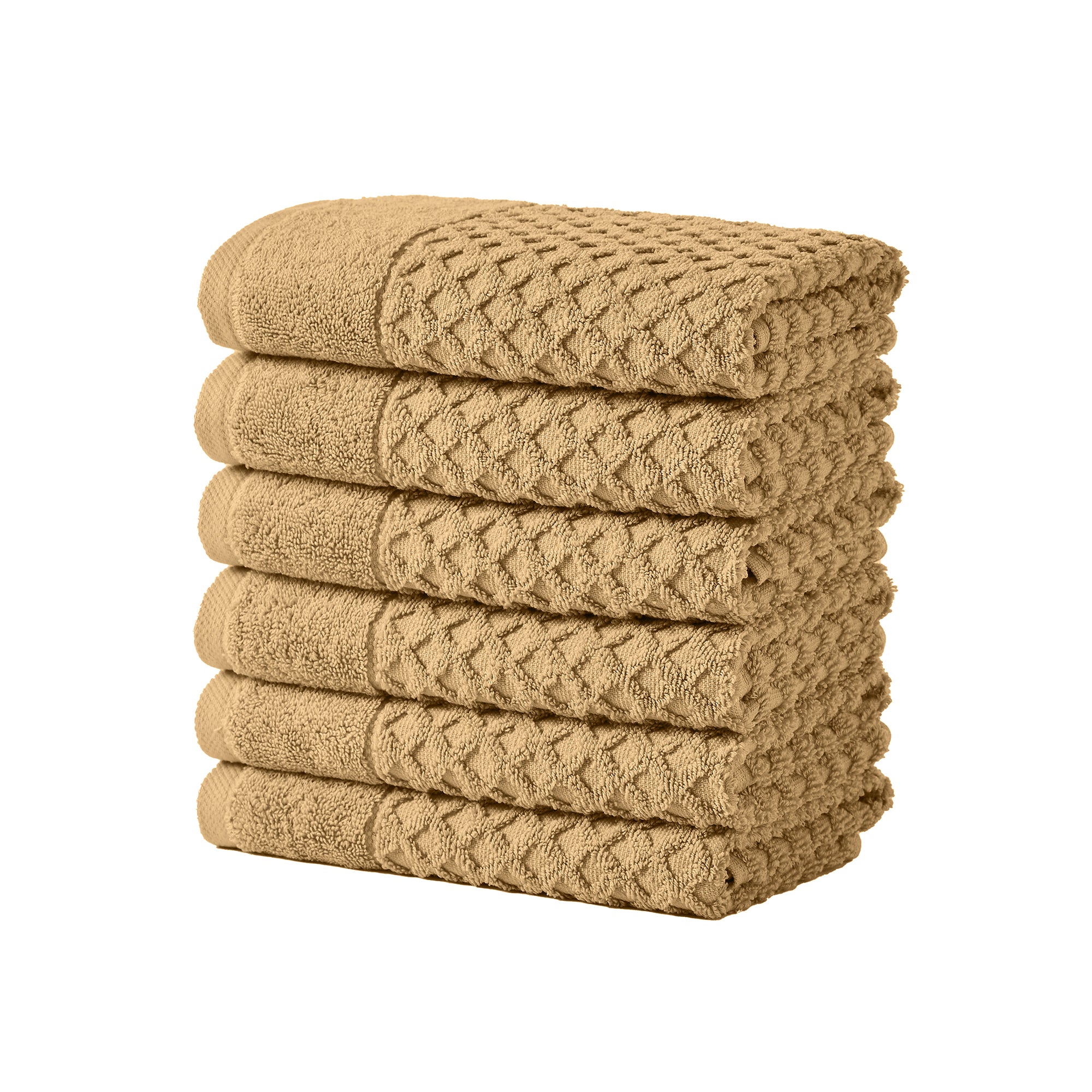 Cotton Diamond Waffle Weave Bath Towel Set
