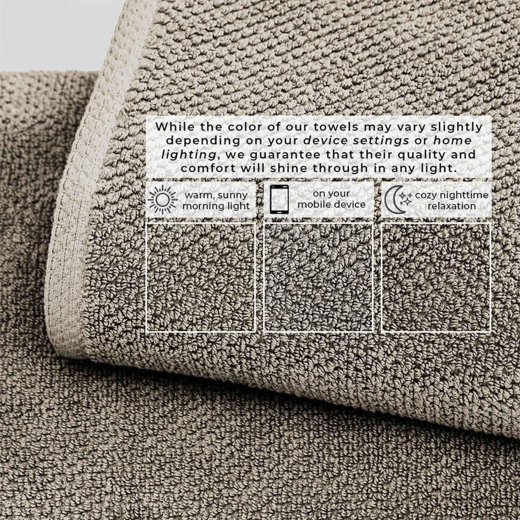 Cotton Textured Bath Towel Set