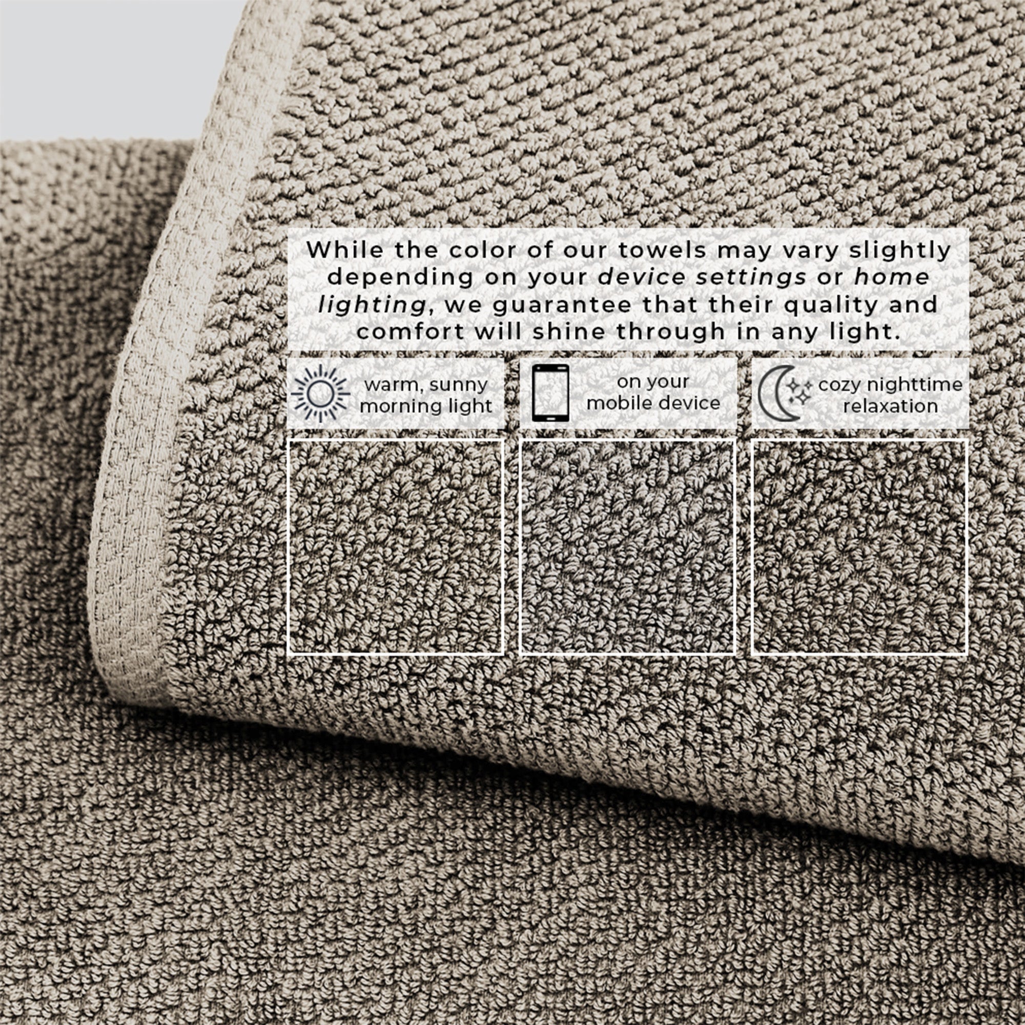 Cotton Textured Bath Towel Set