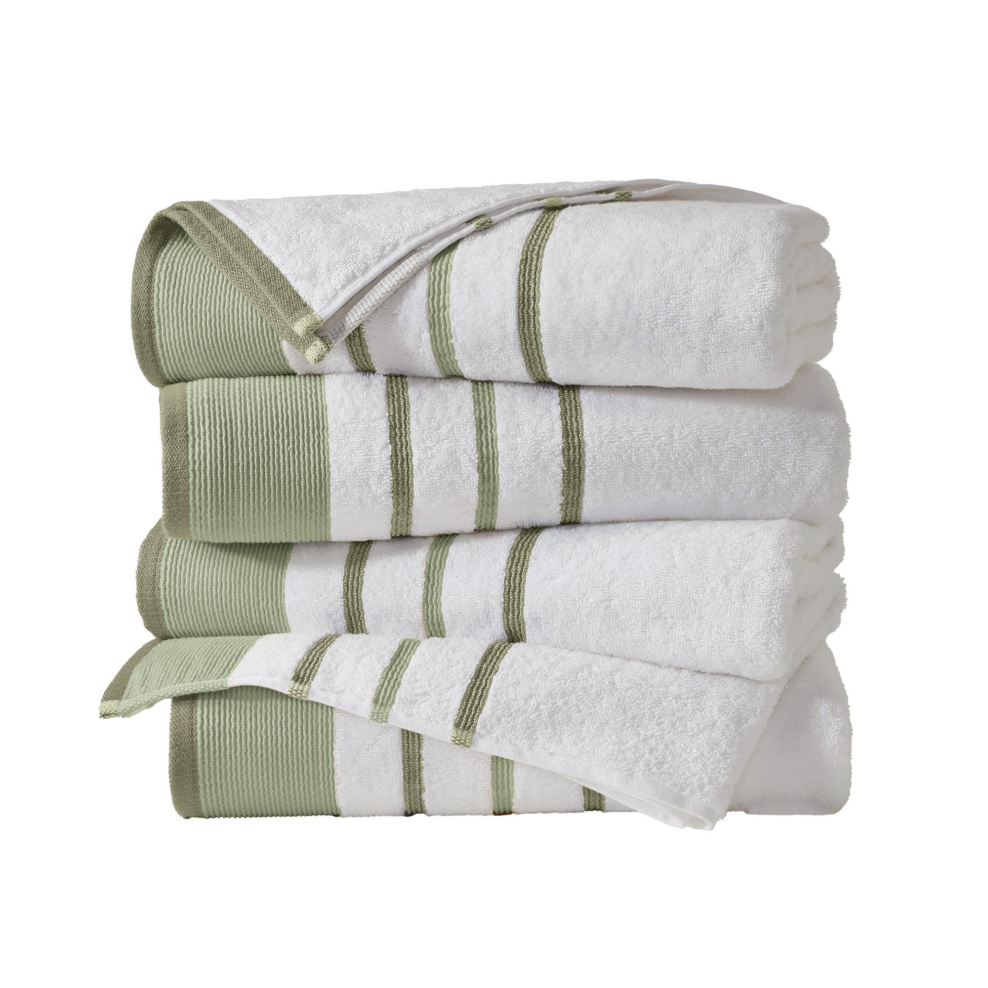 Decorative Cotton Stripe Bath Towel Set