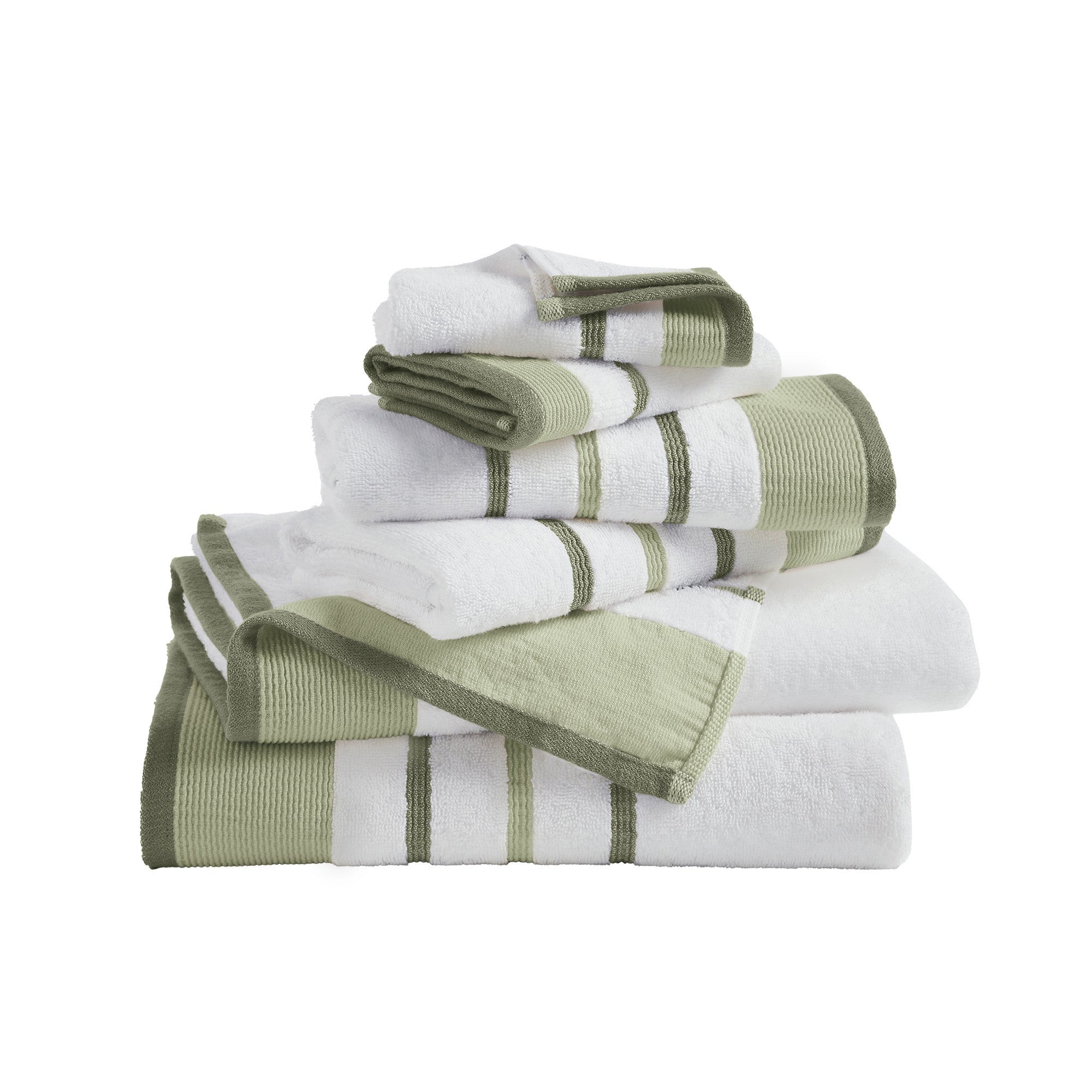 Decorative Cotton Stripe Bath Towel Set