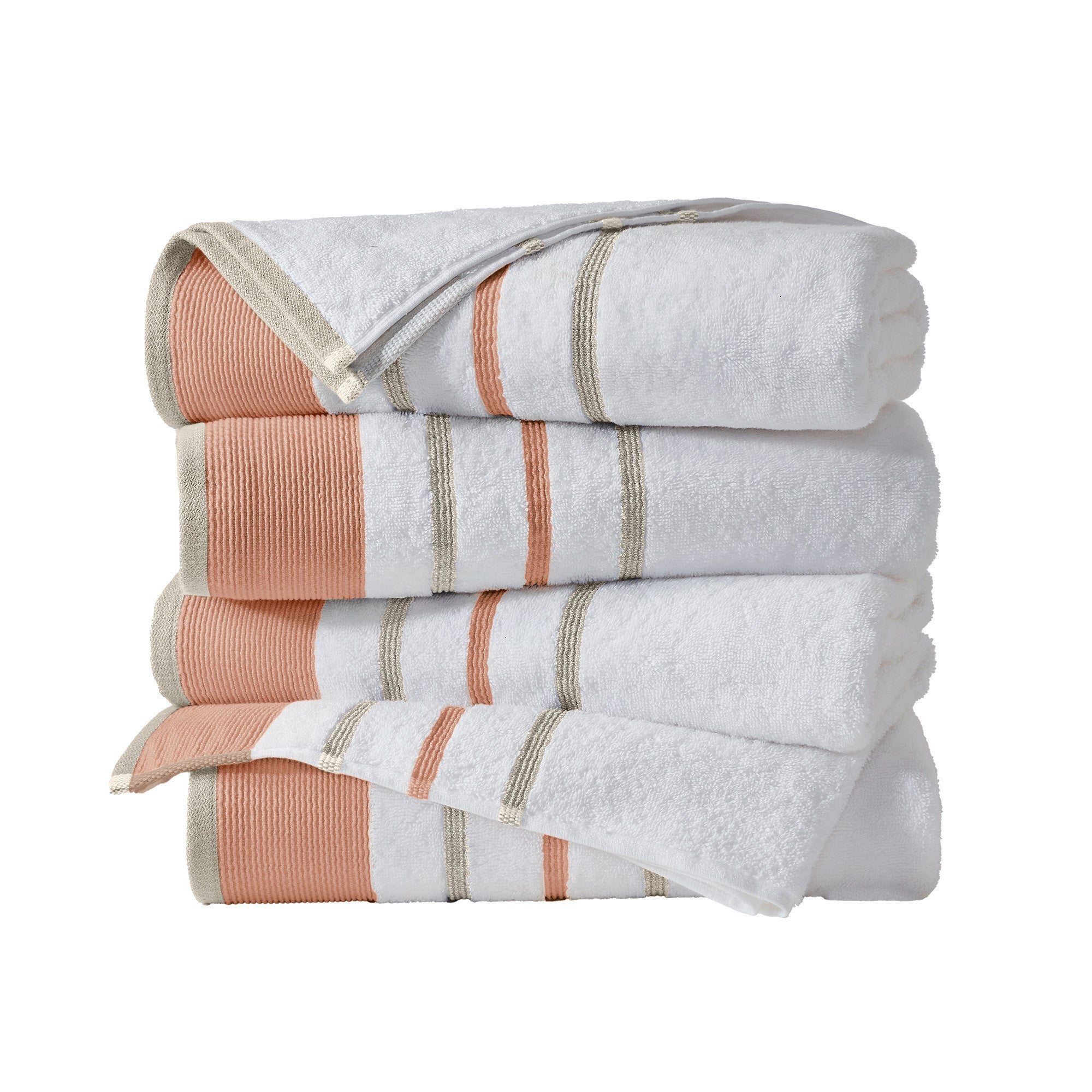 Decorative Cotton Stripe Bath Towel Set