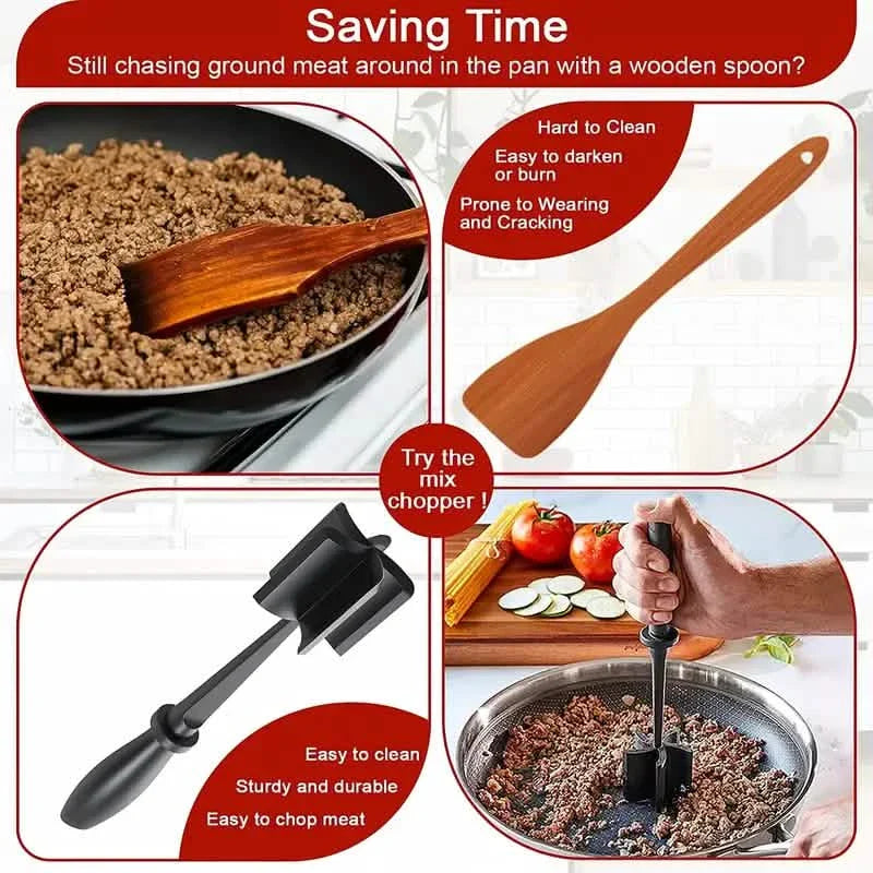 Kitchen Meat Chopper Ground Beef Masher