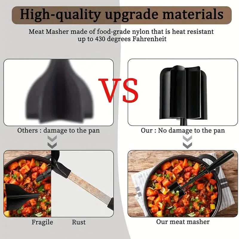 Kitchen Meat Chopper Ground Beef Masher
