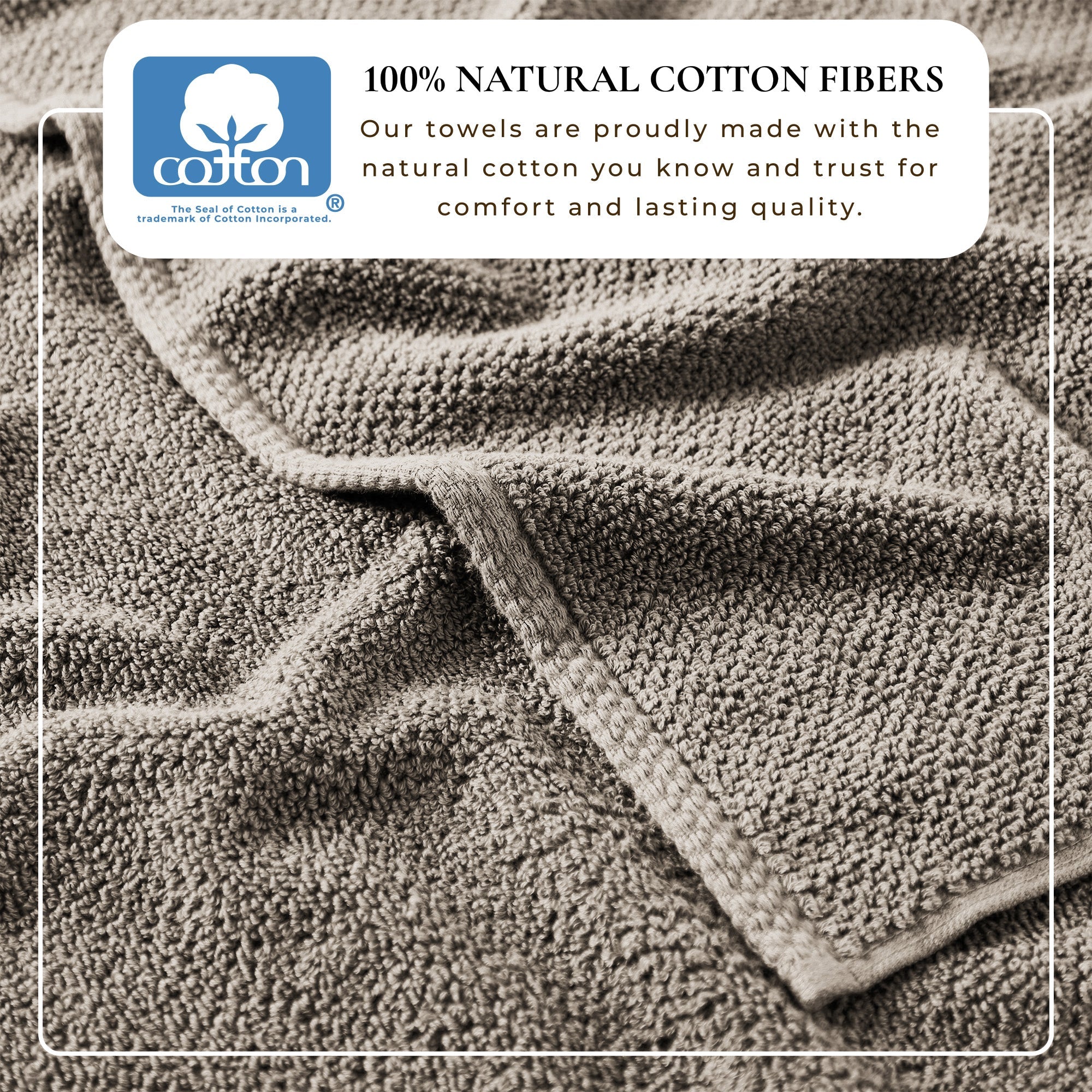 Cotton Textured Bath Towel Set