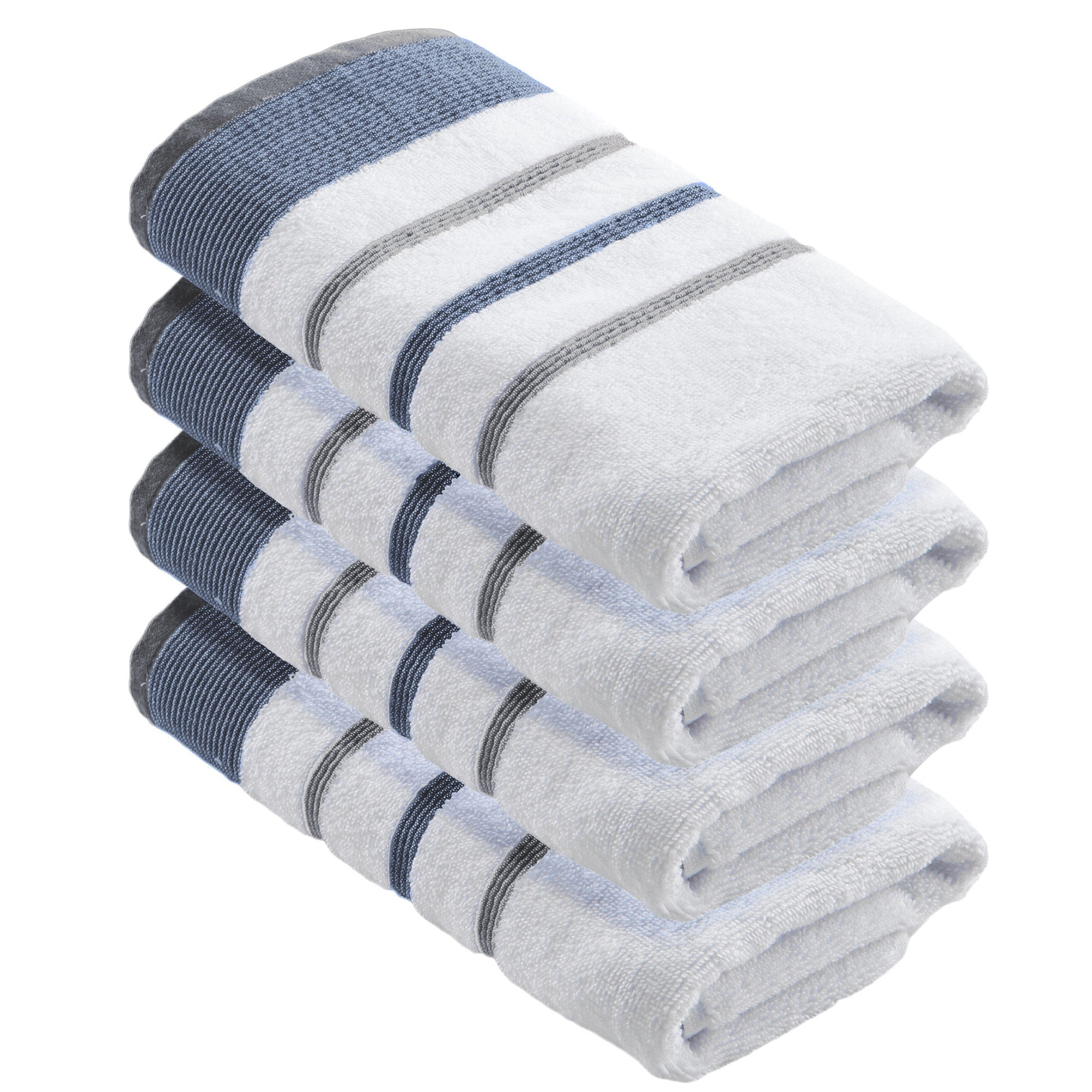 Decorative Cotton Stripe Bath Towel Set