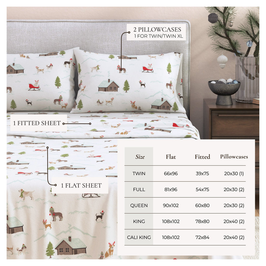 Turkish Cotton Christmas Flannel Sheet